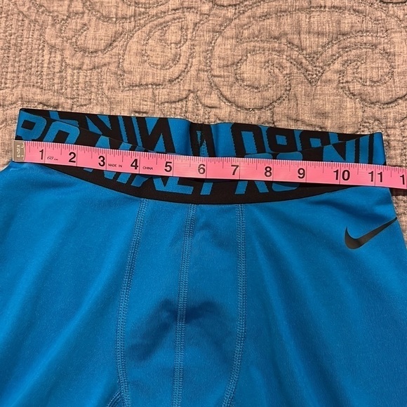 Nike Pro Teal Blue Compression Pants Size Large - Picture 10 of 14